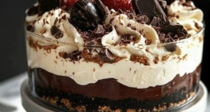 Indulge in this decadent Baileys Chocolate Cheesecake Trifle—a luscious dessert that’s as delightful to eat as it is to behold! 48