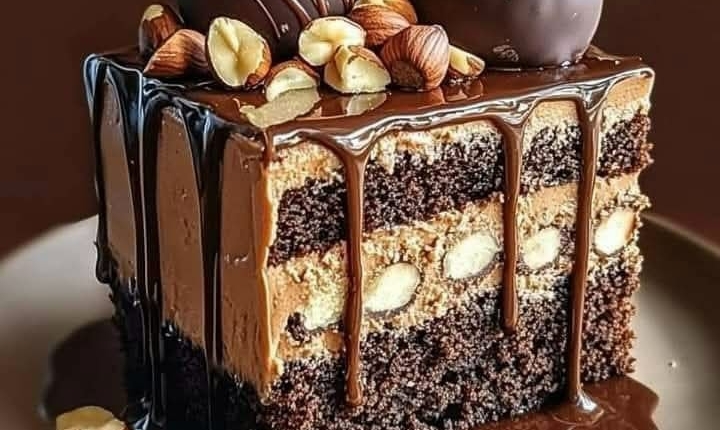 Reese’s Peanut Butter Chocolate Cake Cheesecake Explosion 1