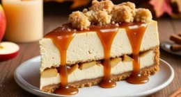 Salted Caramel Apple Cheesecake Delight 3