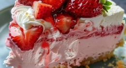 Tropical Strawberry Split Cake 26