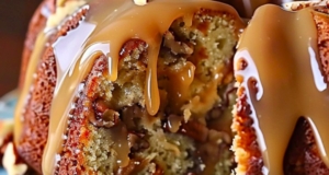 Irresistible Apple Pecan Cake with Caramel Glaze Recipe 16