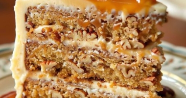 Delicious Butterscotch Pecan Cake Recipe 1