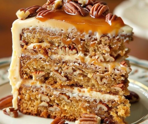 Delicious Butterscotch Pecan Cake Recipe 1