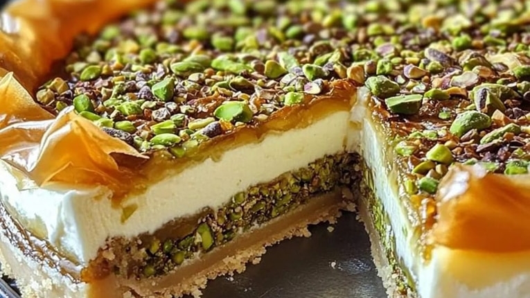 Pistachio Baklava Cheesecake Recipe 1