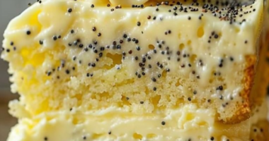 Lemon Poppy Seed Pudding Cake 11