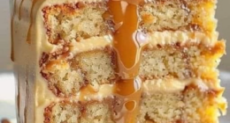 Caramel Banana Pecan Cake Recipe 🍰 104