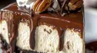 Chocolate Cheesecake with Nuts and Coconut 3