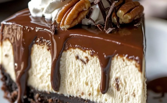 Chocolate Cheesecake with Nuts and Coconut 1