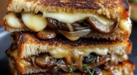 Grilled Cheese with Gouda, Roasted Mushrooms, and Onions: A Gourmet Twist on a Classic 3