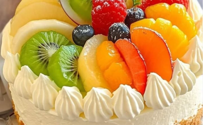 Tropical Fresh Fruit Cheesecake: A Slice of Paradise 1