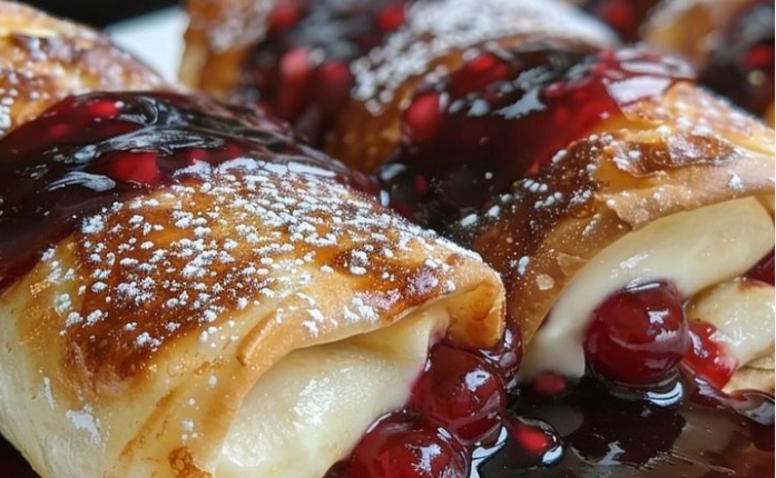 Cheese and Cherry Pie Chimichangas: A Sweet Twist on Dessert 1