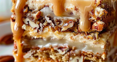 Caramel Banana Pecan Cake Recipe 4