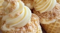 Banana Pudding Cheesecake Cones – A Decadent Delight in Every Bite 3