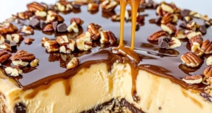 Turtle Cheesecake: A Decadent Combination of Caramel, Chocolate, and Pecans 15