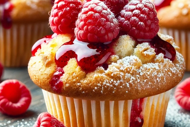 Buttermilk Raspberry Muffins Recipe 1