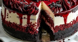 Red Velvet Cookie Dough Cheesecake: A Decadent Layered Delight 26