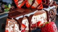 Chocolate Strawberry Cheesecake 3