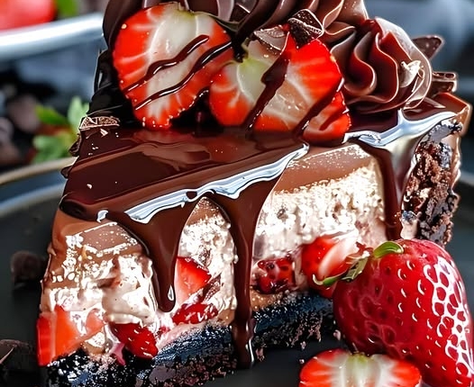 Chocolate Strawberry Cheesecake 1