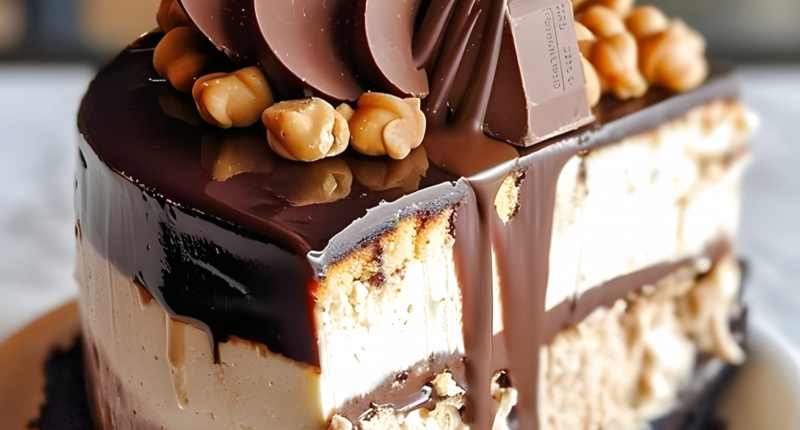 A Reese's Peanut Butter Chocolate Cake Cheesecake Extravaganza 1