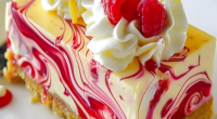 Elegant Raspberry Swirl Cheesecake Bars: A Fruity Delight for Every Occasion 3