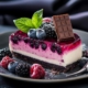 Blackberry and Blueberry Layered Cheesecake 6