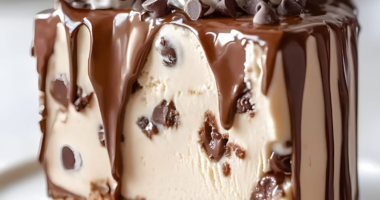 Chocolate Chip Cookie Dough Ice Cream Cake 6