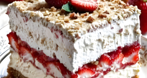 No-Bake Strawberry Cheesecake Lasagna 15