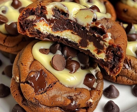 Cheesecake Stuffed Chocolate Chip Cookies: A Sweet Surprise! 1