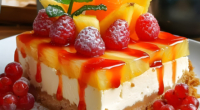 No-Bake Orange Pineapple Swirl Cheesecake 3