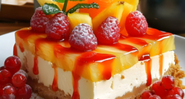 No-Bake Orange Pineapple Swirl Cheesecake 27