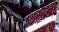 Blueberry Chocolate Lavender Dream Cake 3