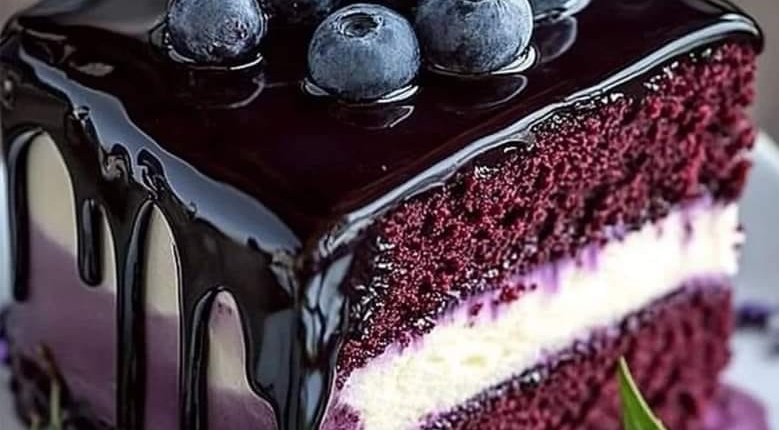 Blueberry Chocolate Lavender Dream Cake 1