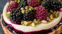 Elegant Blackberry Pistachio Tart 3