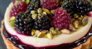 Elegant Blackberry Pistachio Tart 32