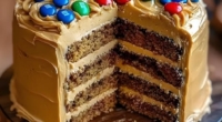 M&M's Peanut Butter Cake with Creamy Peanut Butter Frosting 3