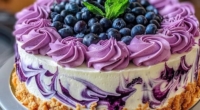 Blueberry Cheesecake Swirl Cake Recipe 3