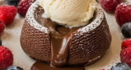 Chocolate Cookie Dough Lava Cake 26