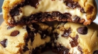 Cheesecake Stuffed Chocolate Chip Cookies 3