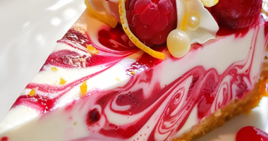 Divine Raspberry Marble Cheesecake: A Beautifully Swirled Dessert 3