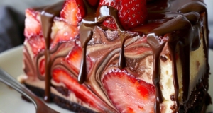Chocolate Strawberry Swirl Cheesecake: A Luxurious Dessert Masterpiece