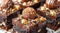 Ultimate Ferrero Rocher Fudge Brownies 3