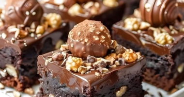 Ultimate Ferrero Rocher Fudge Brownies 1