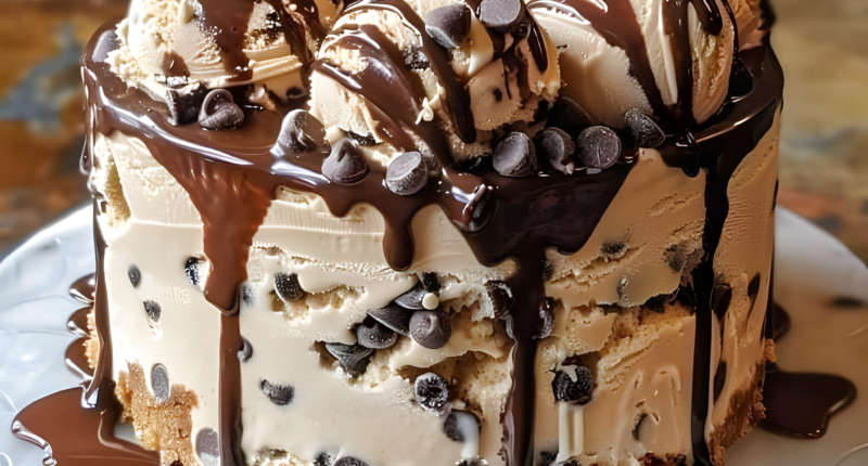 Chocolate Chip Cookie Dough Ice Cream Cake: A Decadent Duo 1