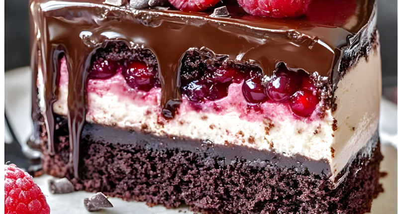 Malted Chocolate Raspberry Cake: A Decadent Celebration Dessert 1