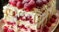 White Chocolate Raspberry Heavenly Cake 3