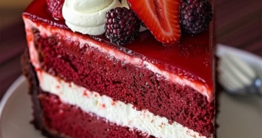 Red Velvet Strawberry Cheesecake 1