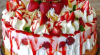 Strawberries and Cream Cheesecake Cake: A Decadent Celebration Dessert 3