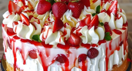 Strawberries and Cream Cheesecake Cake: A Decadent Celebration Dessert 19