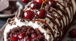 Elegant Black Forest Roll Cake: A Sophisticated Twist on a Classic 19