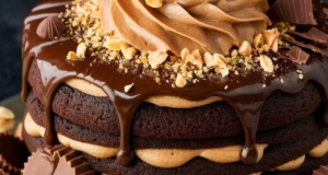 Decadent Chocolate Peanut Butter Layer Cake 18